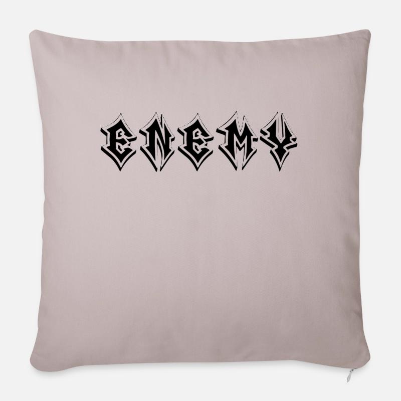 Enemy - Sofakissen mit Füllung 45 x 45 cm - helles Taupe