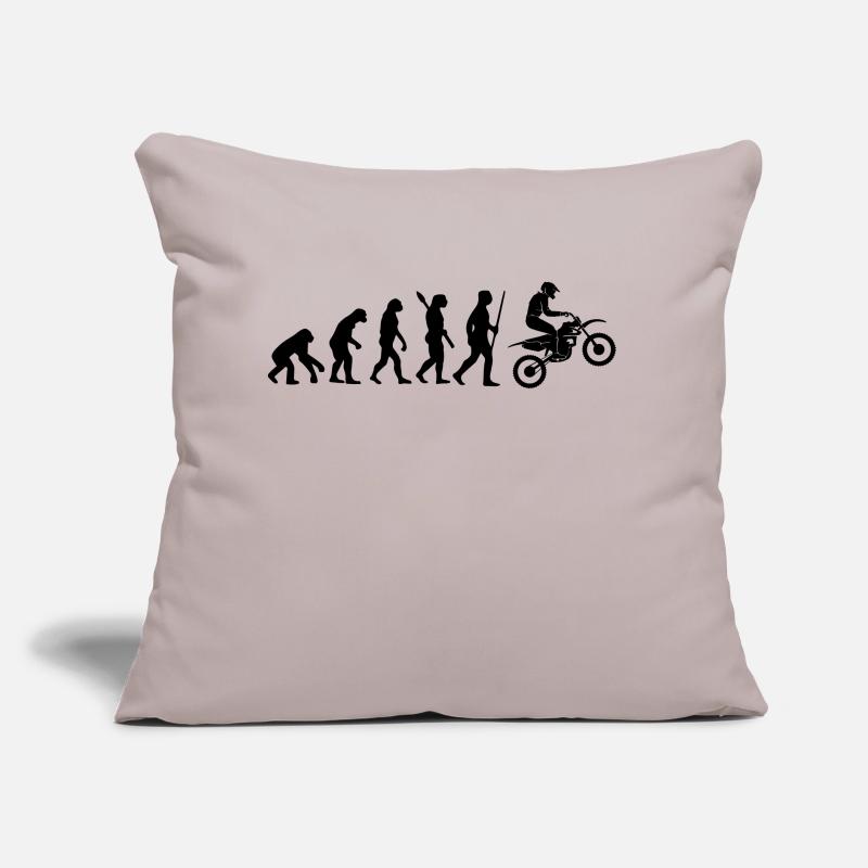 EVOLUTION DE LA MOTO Coussin et housse de 45 x 45 cm
