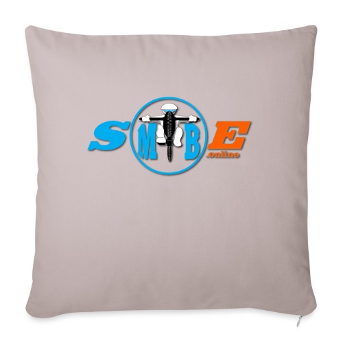 SMTBE biker logo DECAL orange big png - Sofa pillow with filling 45cm x 45cm