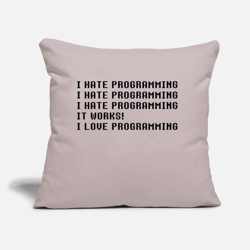 Je déteste la programmation ça marche J’adore la programmation Coussin et housse de 45 x 45 cm