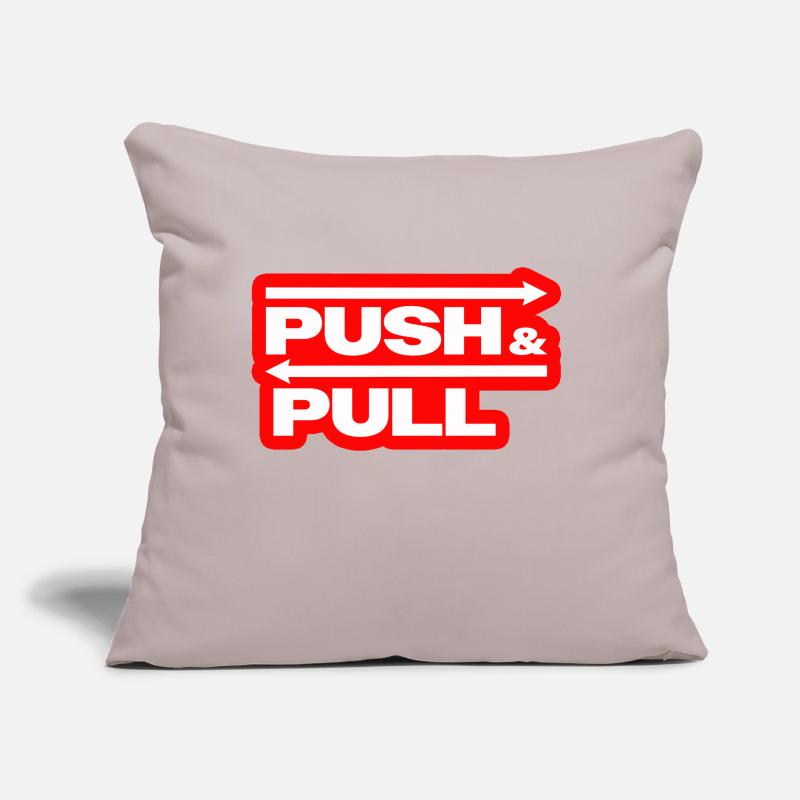 Push and Pull Red Sofakissen mit Füllung 45 x 45 cm
