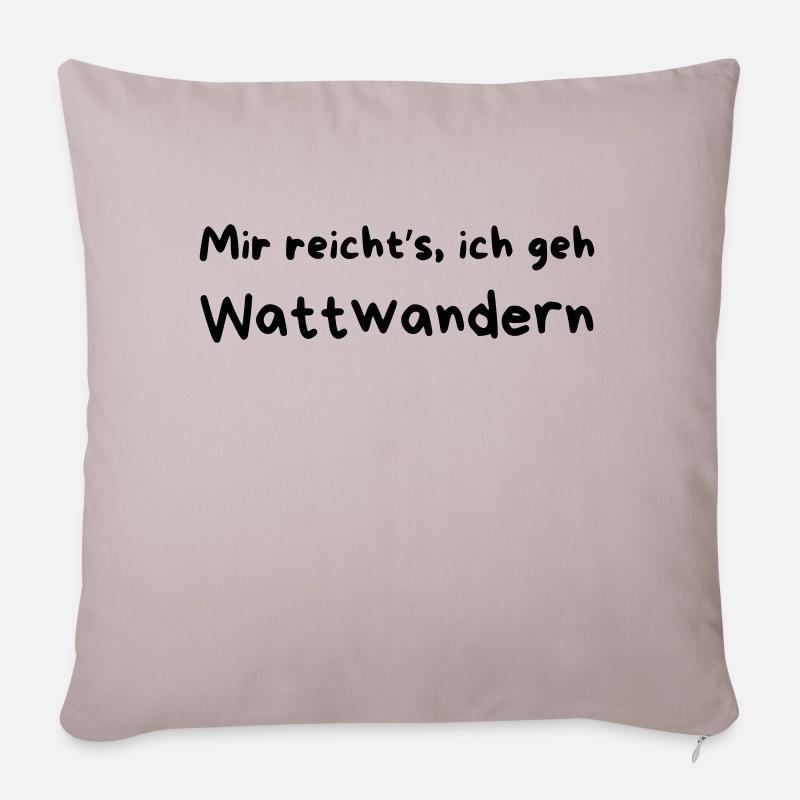Wattwandern - Sofakissen mit Füllung 45 x 45 cm - helles Taupe