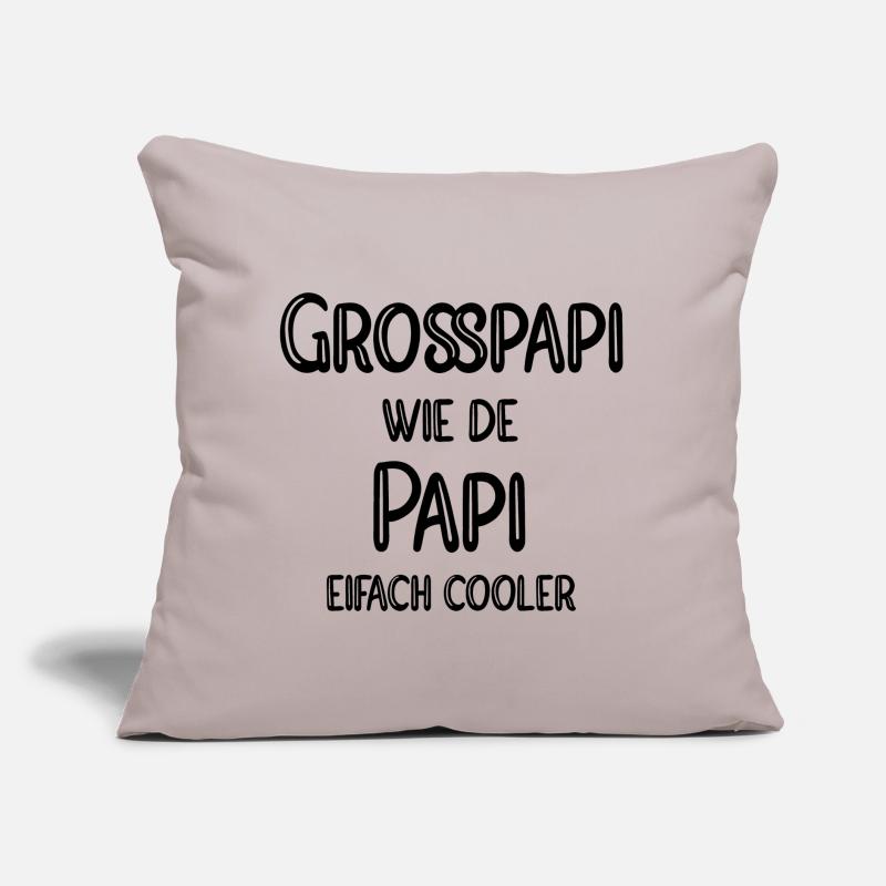 Grosspapi wie de Papi eifach cooler Sofakissen mit Füllung 45 x 45 cm