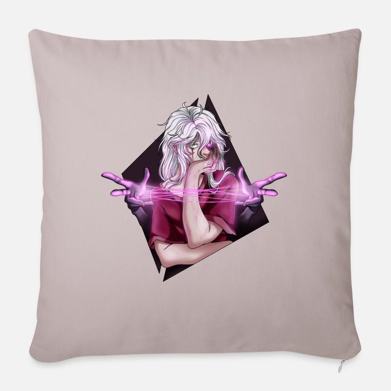 Fantasy Design - Coussin et housse de 45 x 45 cm - taupe clair