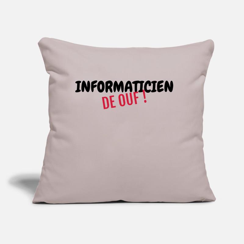 Computer Engineer Informatiker Informaticien Sofa pillow with filling 45cm x 45cm