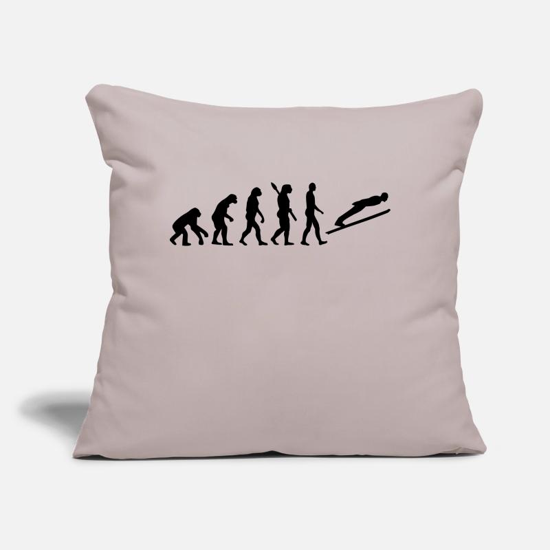 Évolution Saut à ski Coussin et housse de 45 x 45 cm