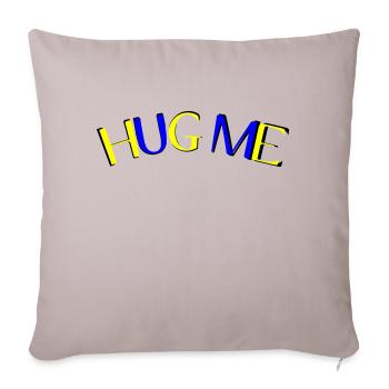 hug me - Sofa pillow with filling 45cm x 45cm - light taupe - Front