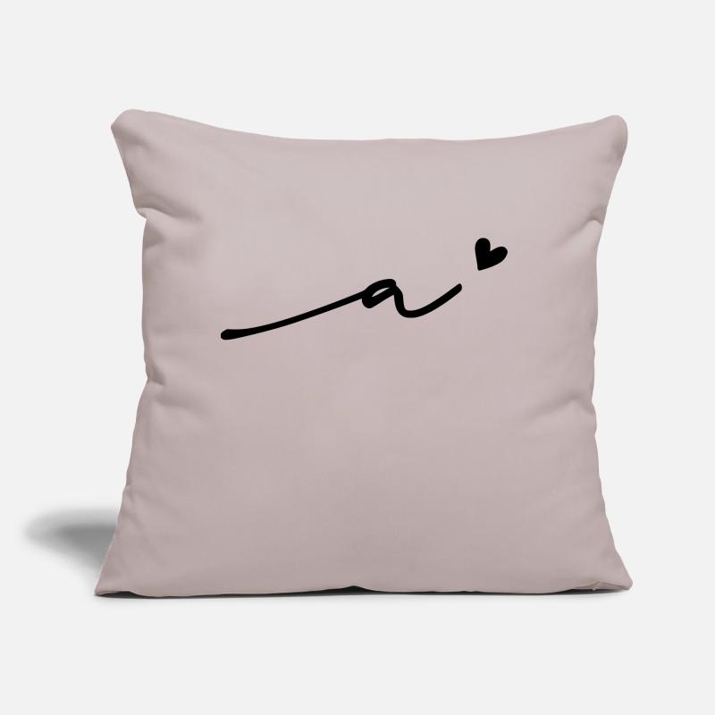 Letter (a) Cursive Sofa pillow with filling 45cm x 45cm