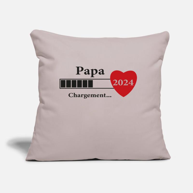 Dad - Daddy-to-be Loading Sofa pillow with filling 45cm x 45cm