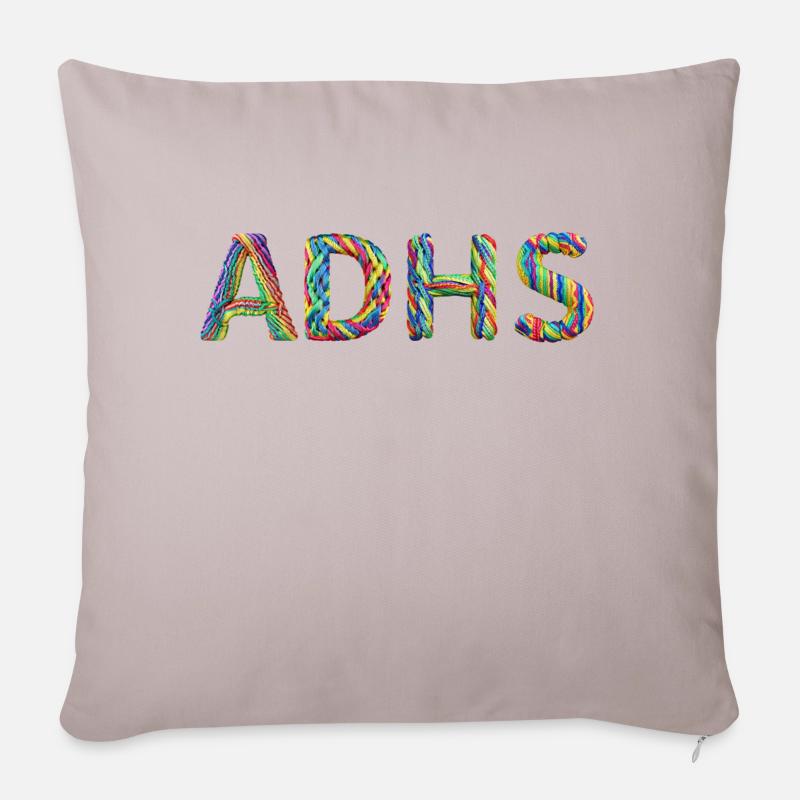ADHS - Sofakissen mit Füllung 45 x 45 cm - helles Taupe