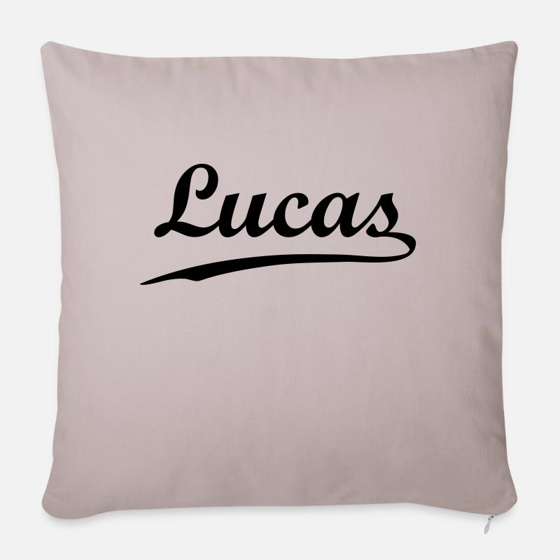 lucas - Sofa pillow with filling 45cm x 45cm - light taupe
