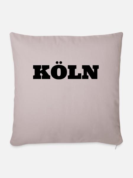 Köln Cologne Meine Stadt Geschenkidee - Sofakissen mit Füllung 45 x 45 cm - helles Taupe