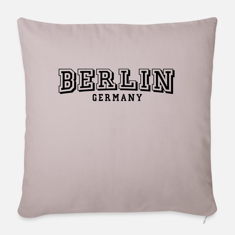 Berlin - Sofa pillow with filling 45cm x 45cm - light taupe