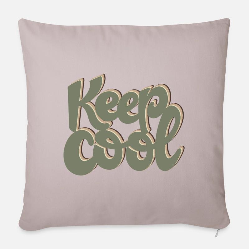 KEEP COOL - Sofakissen mit Füllung 45 x 45 cm - helles Taupe