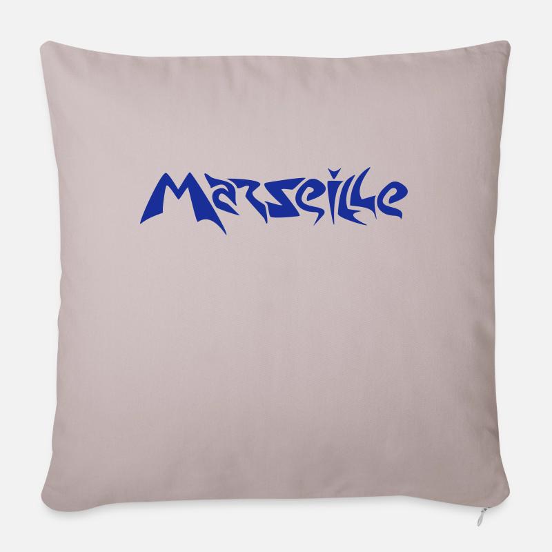 Marseille - Sofakissen mit Füllung 45 x 45 cm - helles Taupe