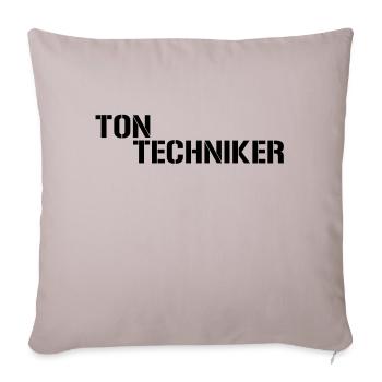 Audio engineer - Sofa pillow with filling 45cm x 45cm - light taupe - Front