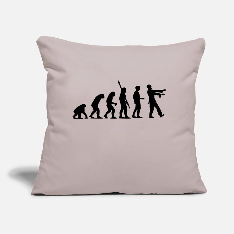 Zombie Evolution (einfarbig) Sofakissen mit Füllung 45 x 45 cm