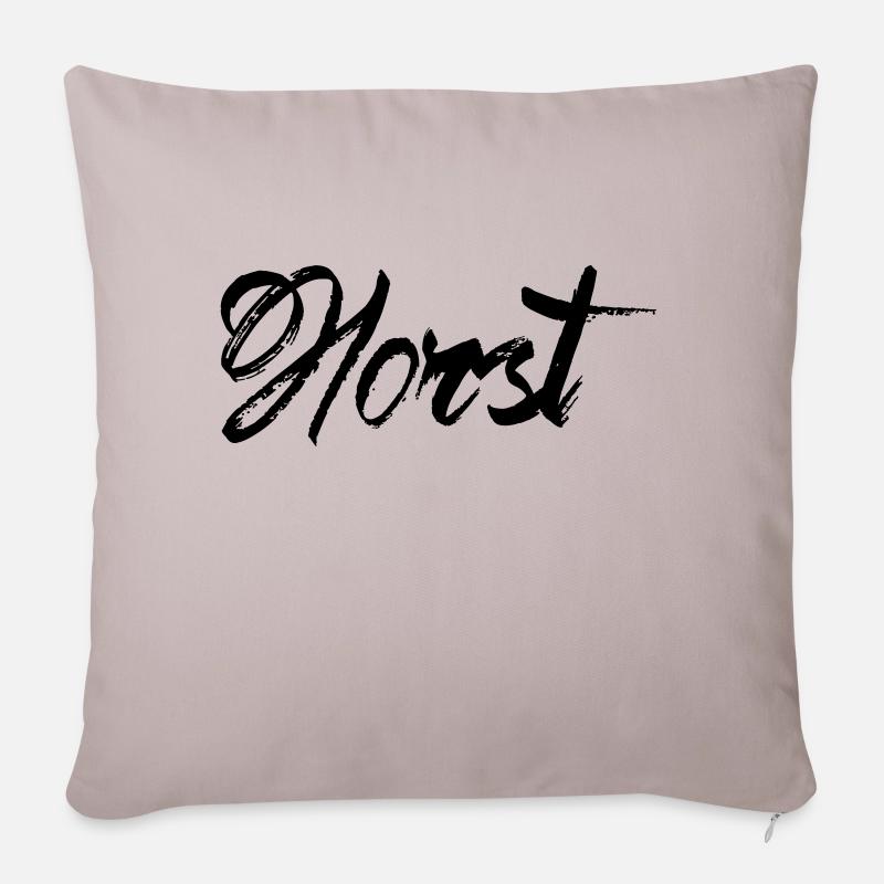 Horst - Coussin et housse de 45 x 45 cm - taupe clair