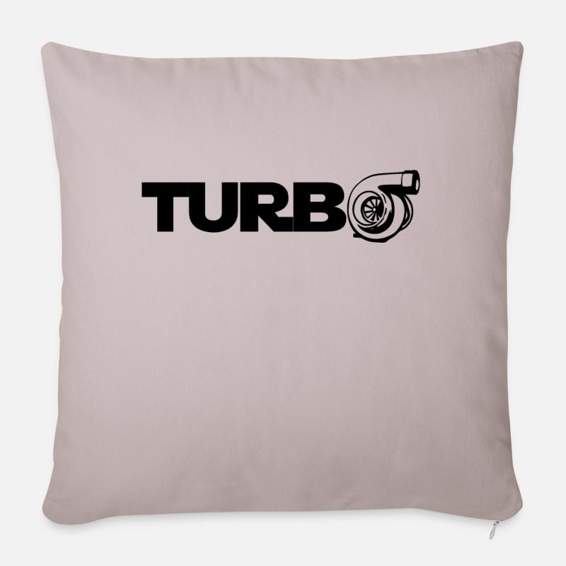 Turbolader - Tuning - Sofakissen mit Füllung 45 x 45 cm - helles Taupe