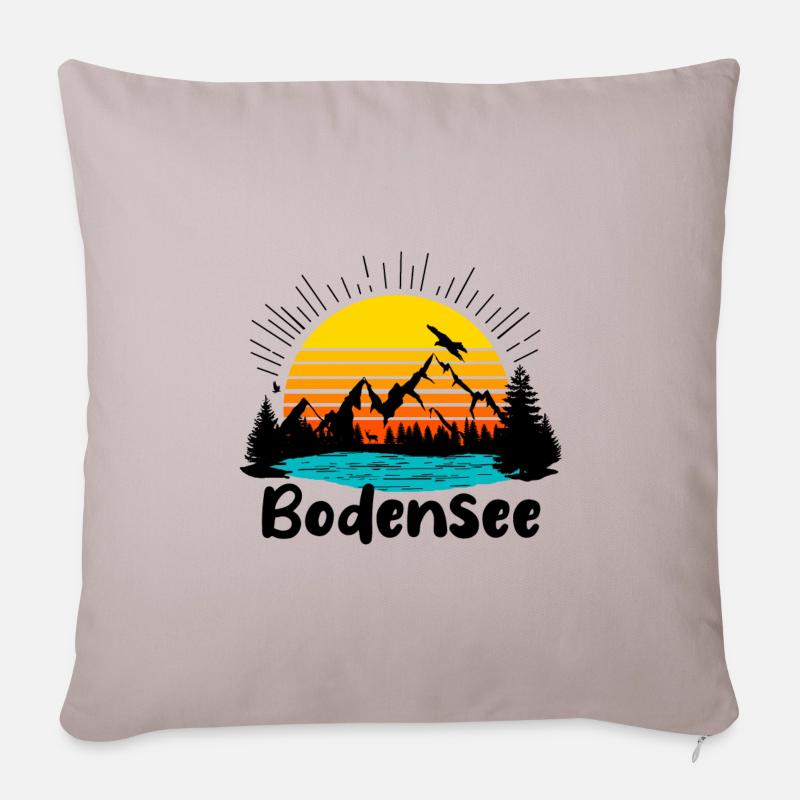 Bodensee - Sofakissen mit Füllung 45 x 45 cm - helles Taupe