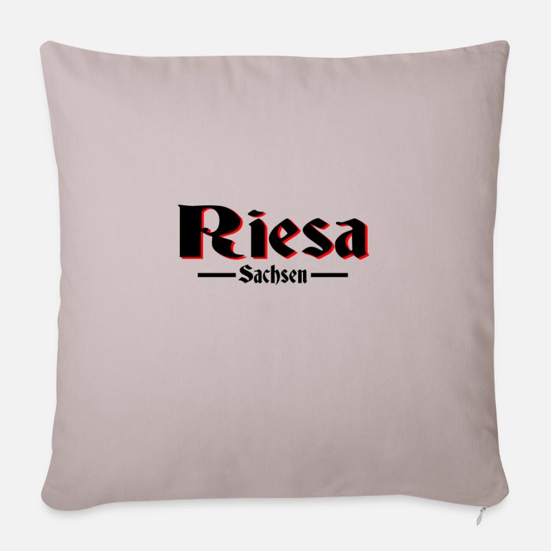 Riesa - Sofakissen mit Füllung 45 x 45 cm - helles Taupe