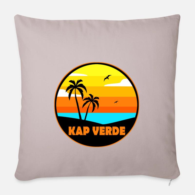Kap Verde - Sofakissen mit Füllung 45 x 45 cm - helles Taupe