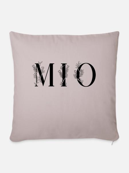 Name - Mio - Sofakissen mit Füllung 45 x 45 cm - helles Taupe