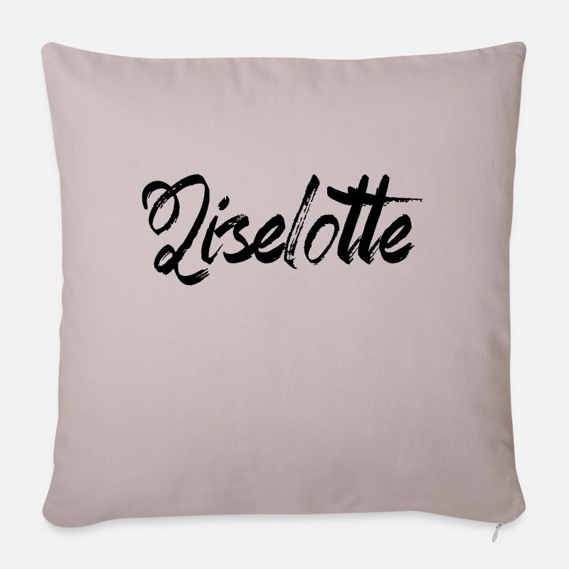 Liselotte - Sofakissen mit Füllung 45 x 45 cm - helles Taupe
