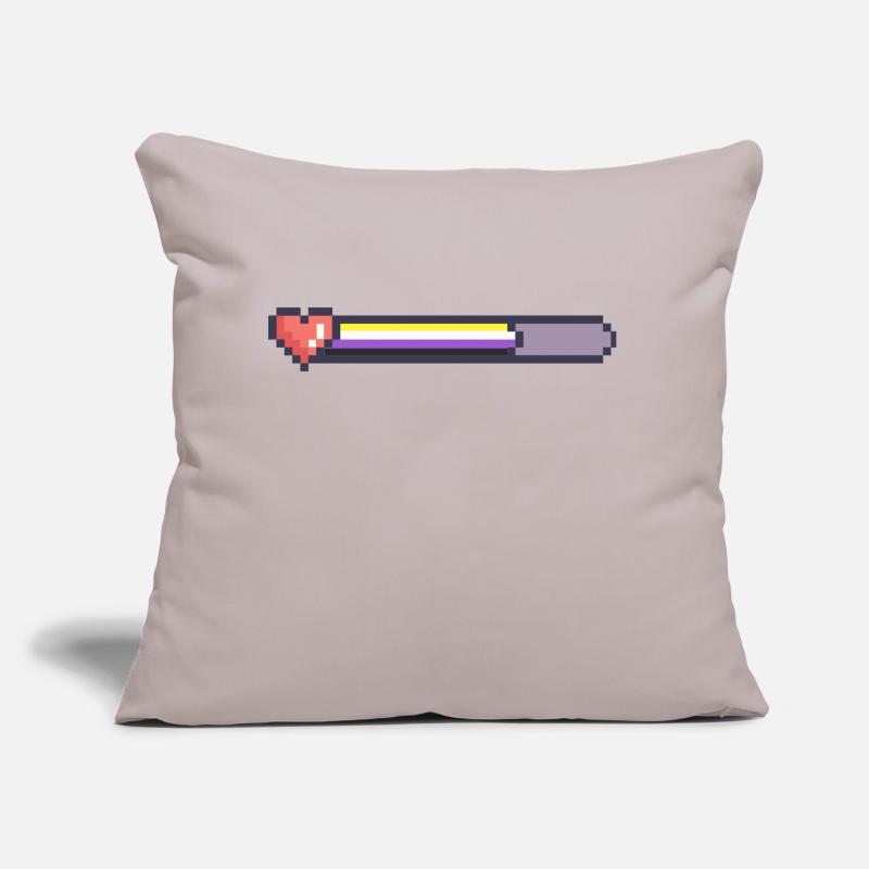 Non binary loading bar Sofa pillow with filling 45cm x 45cm