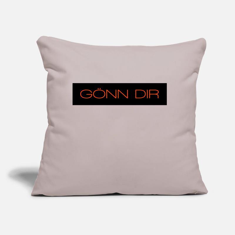 Goenn dir - 2 Farben Sofakissen mit Füllung 45 x 45 cm