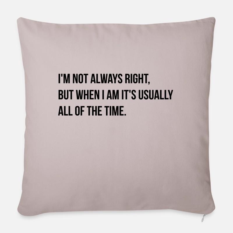 always right - Sofakissen mit Füllung 45 x 45 cm - helles Taupe