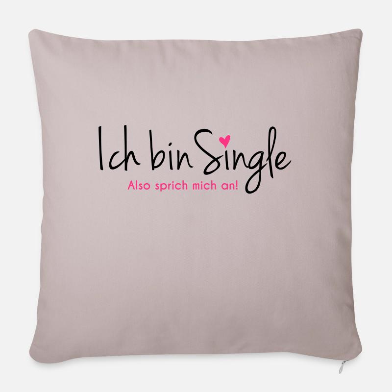 single - Sofakissen mit Füllung 45 x 45 cm - helles Taupe