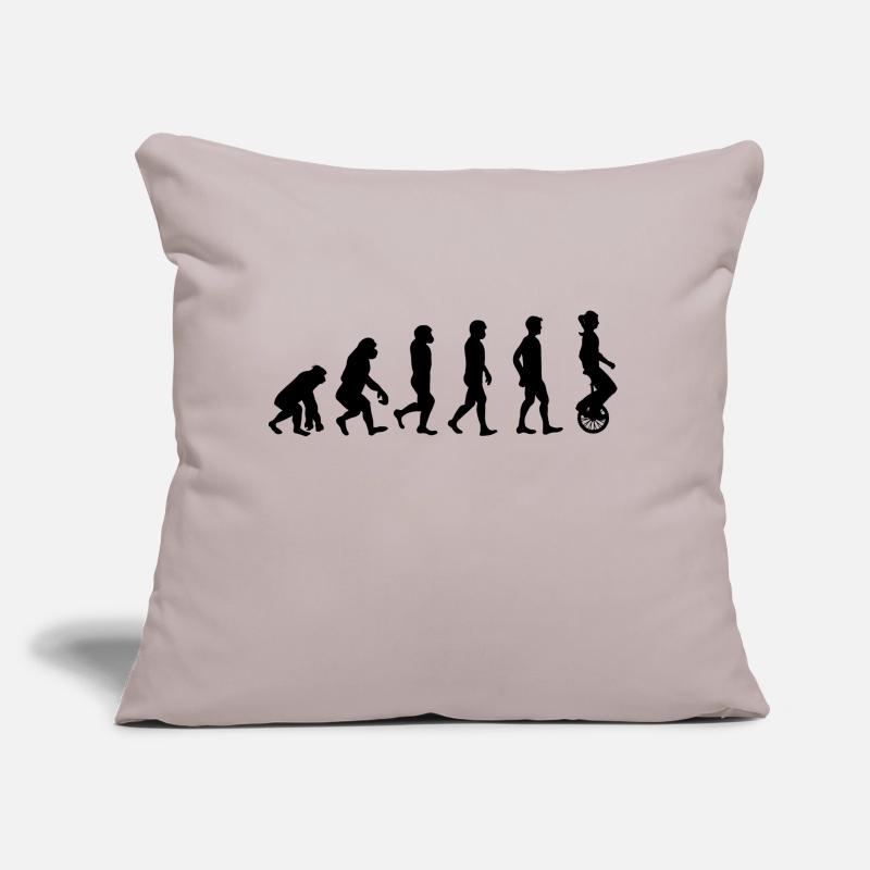Monocycle évolution Cyclisme Monocyclisme Unicycle Ba Coussin et housse de 45 x 45 cm