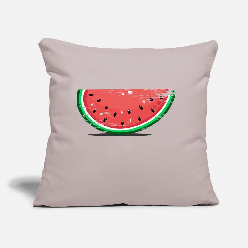 Tranche de conception de pastèque utilisée Coussin et housse de 45 x 45 cm