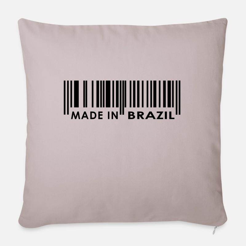 Made in Brazil - Sofakissen mit Füllung 45 x 45 cm - helles Taupe