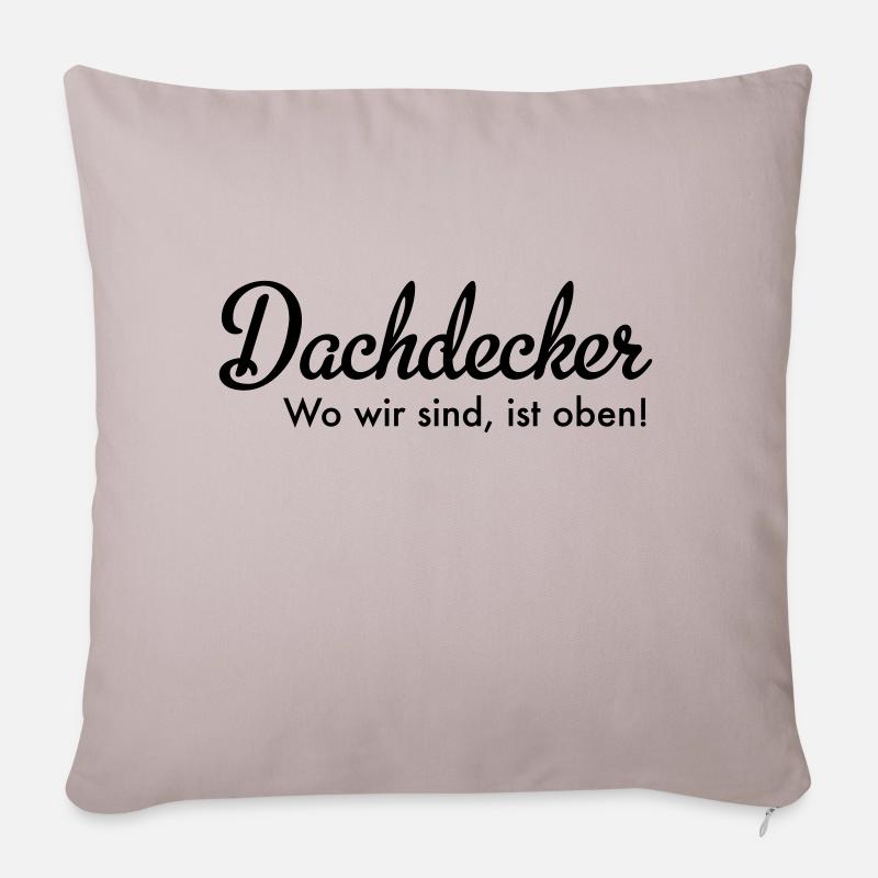 Dachdecker - Sofakissen mit Füllung 45 x 45 cm - helles Taupe