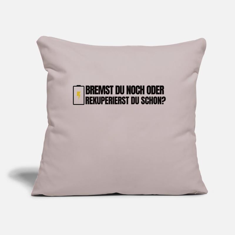 Bremst du noch oder rekuperierst du schon? Sofakissen mit Füllung 45 x 45 cm