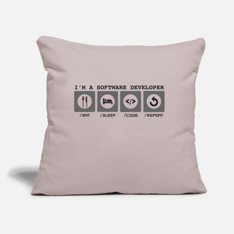 I'm a Software Developer - Softwareentwicklerin Sofa pillow with filling 45cm x 45cm