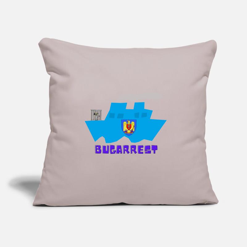 Bukarest vs Bugarrest, eingesperrt vorn auf Schiff Sofakissen mit Füllung 45 x 45 cm