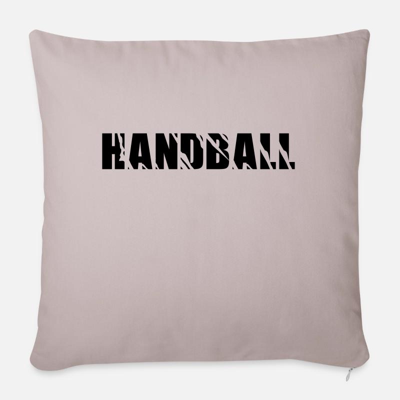 handball - Sofakissen mit Füllung 45 x 45 cm - helles Taupe