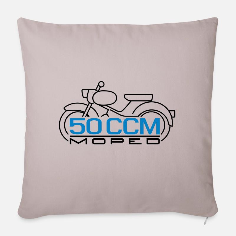 50ccm Moped Spatz Emblem v.2 - Sofakissen mit Füllung 45 x 45 cm - helles Taupe