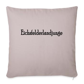 Eichsfelderlandkind - Sofakissen mit Füllung 45 x 45 cm - helles Taupe - Vorne