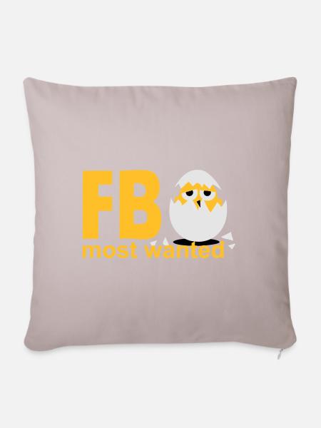 Küken Ei most wanted - Sofakissen mit Füllung 45 x 45 cm - helles Taupe