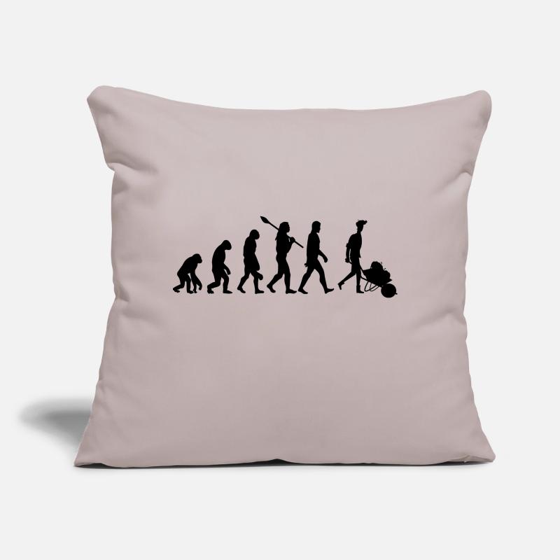 Evolution des Gärtners Sofakissen mit Füllung 45 x 45 cm