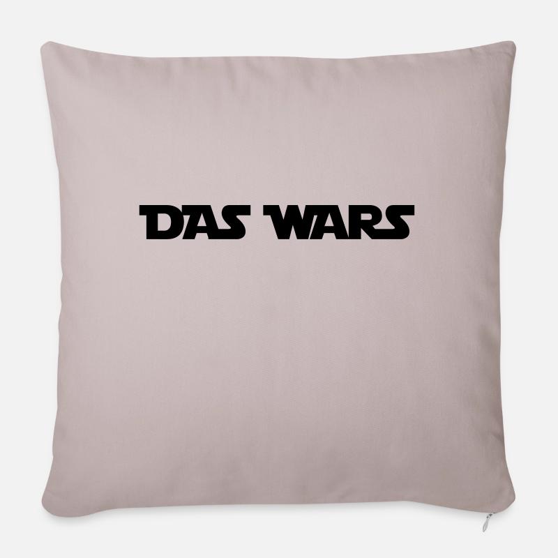 das_wars - Sofakissen mit Füllung 45 x 45 cm - helles Taupe