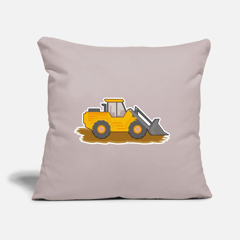 Excavator Construction Site Construction Worker Construction Earth I Gift Sofa pillow with filling 45cm x 45cm