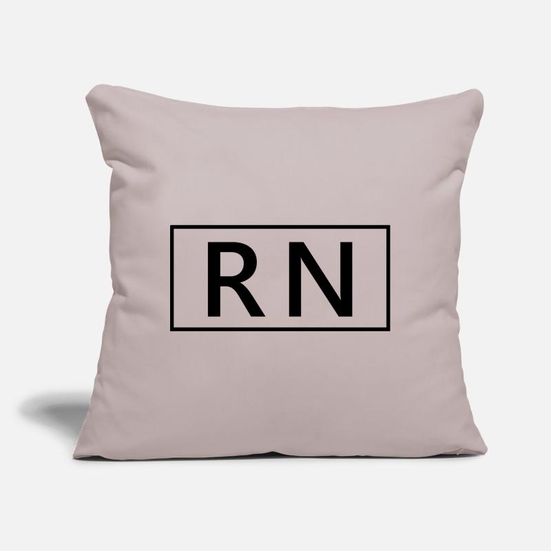 RN oder Registered Nurse Proud Graduated Nursing Sofakissen mit Füllung 45 x 45 cm
