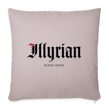 Illyrian - Sofakissen mit Füllung 45 x 45 cm - helles Taupe - Vorne