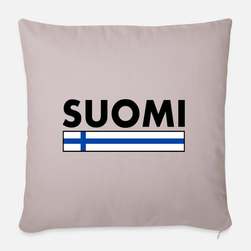 Suomi - Coussin et housse de 45 x 45 cm - taupe clair