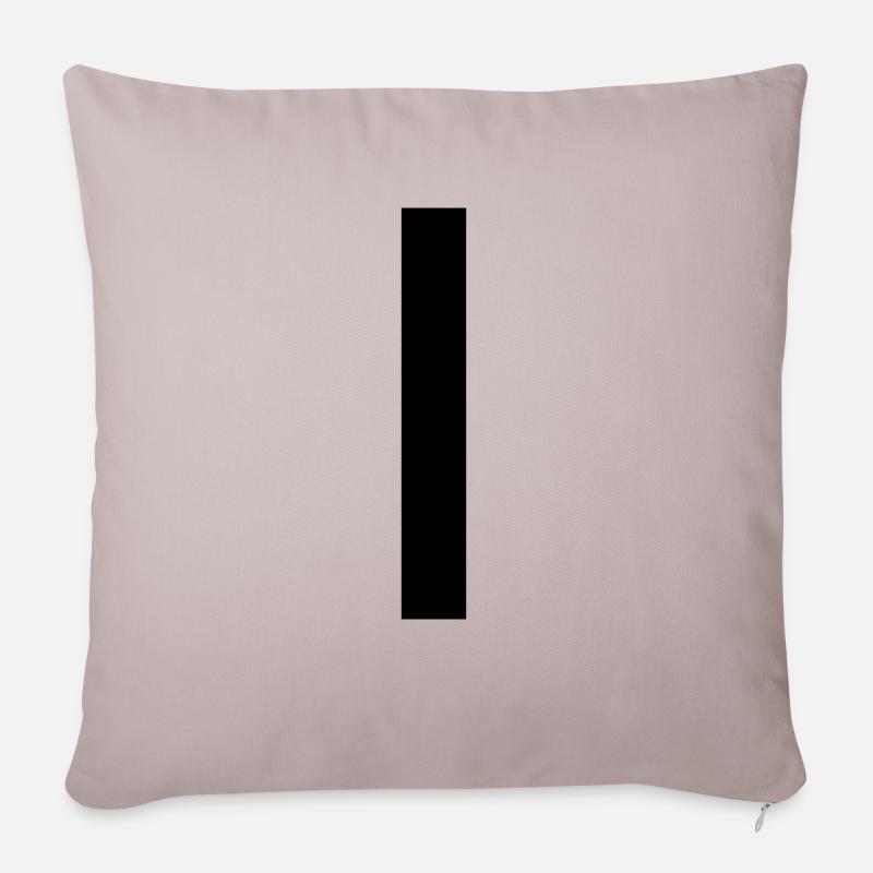 strich2 - Sofakissen mit Füllung 45 x 45 cm - helles Taupe
